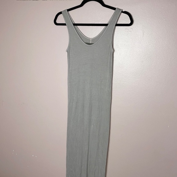 Enza Costa Ribbed Silk Tank Dress in ROSE TAN - Picture 3 of 7